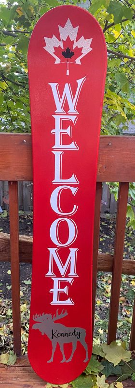 KickFlip Creations Handmade Personalized Welcome Signs
